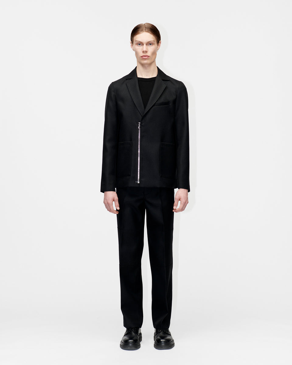 Zip Blazer Coal Twill 009 Black