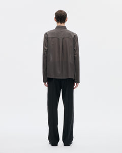 Cordial Shirt 120s Merino 084 Peat