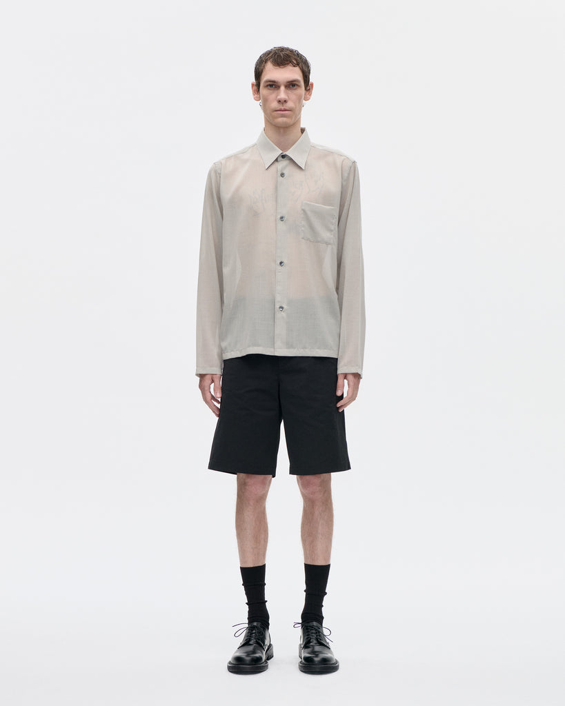 Cordial Shirt 120s Merino 083 Light Grey