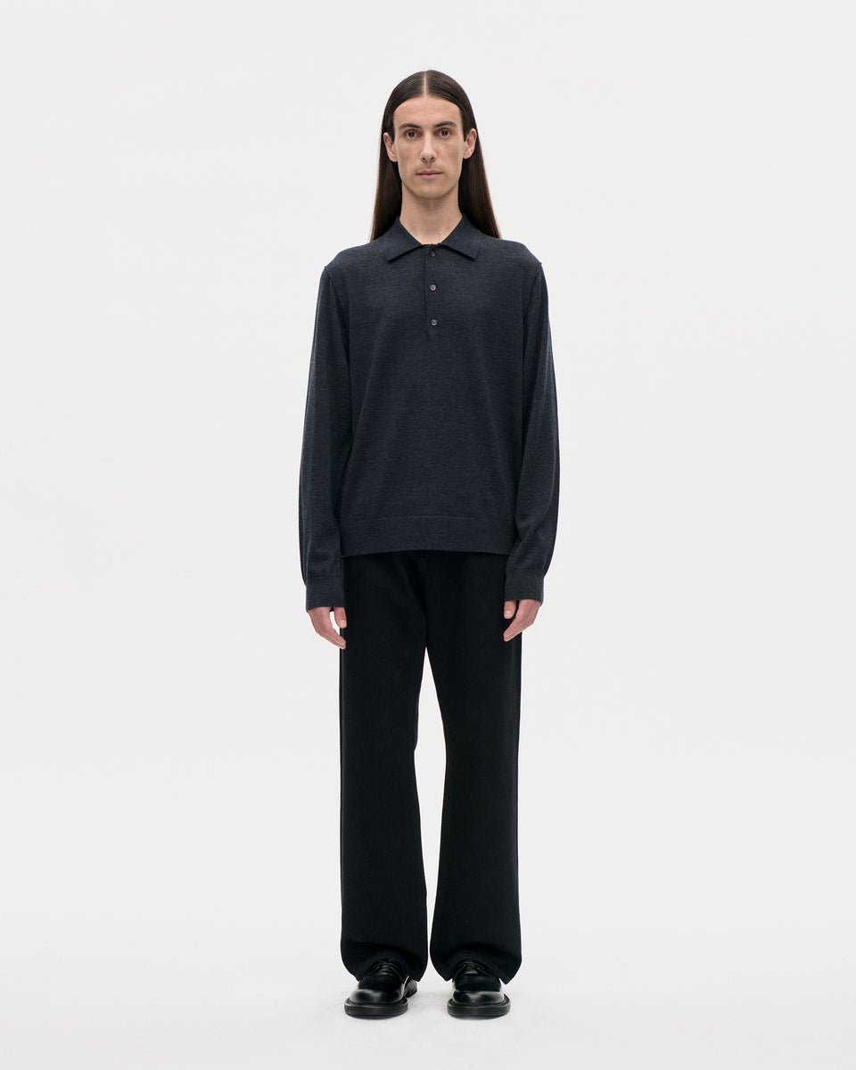 Polo 16GG Wool 008 Charcoal