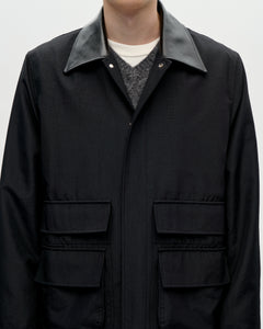 Zip Coat Cylinder 009 Black