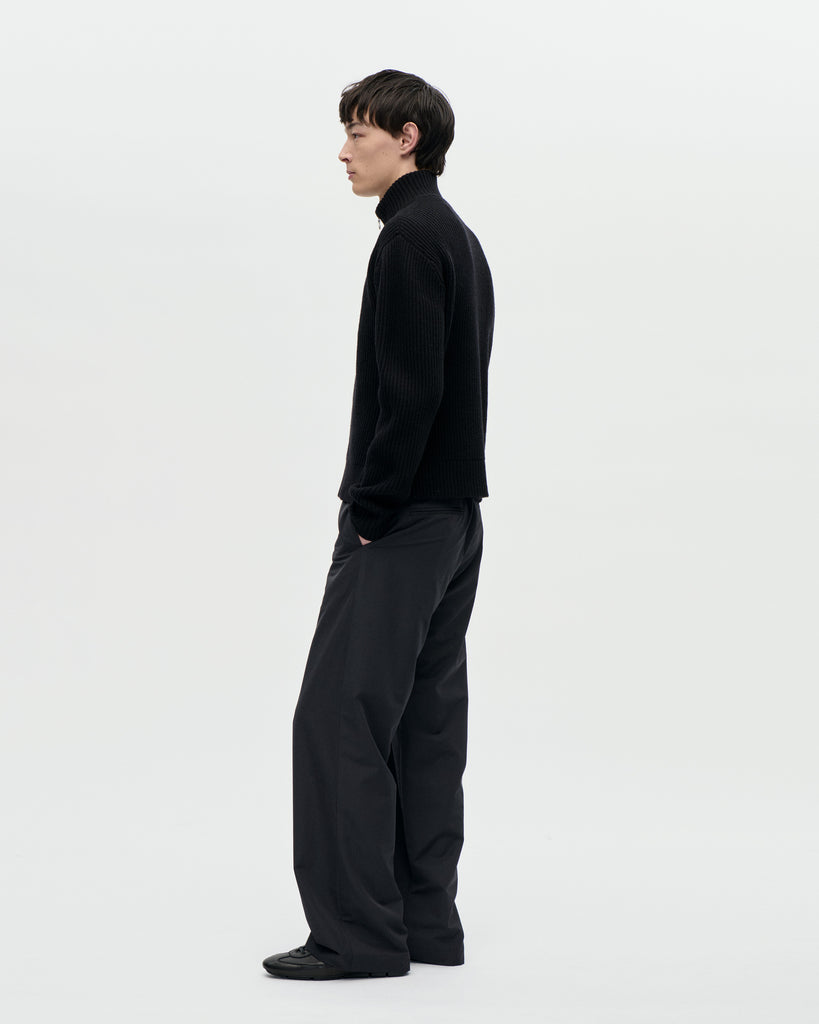 Shrunk Full Zip Drained 009 Black