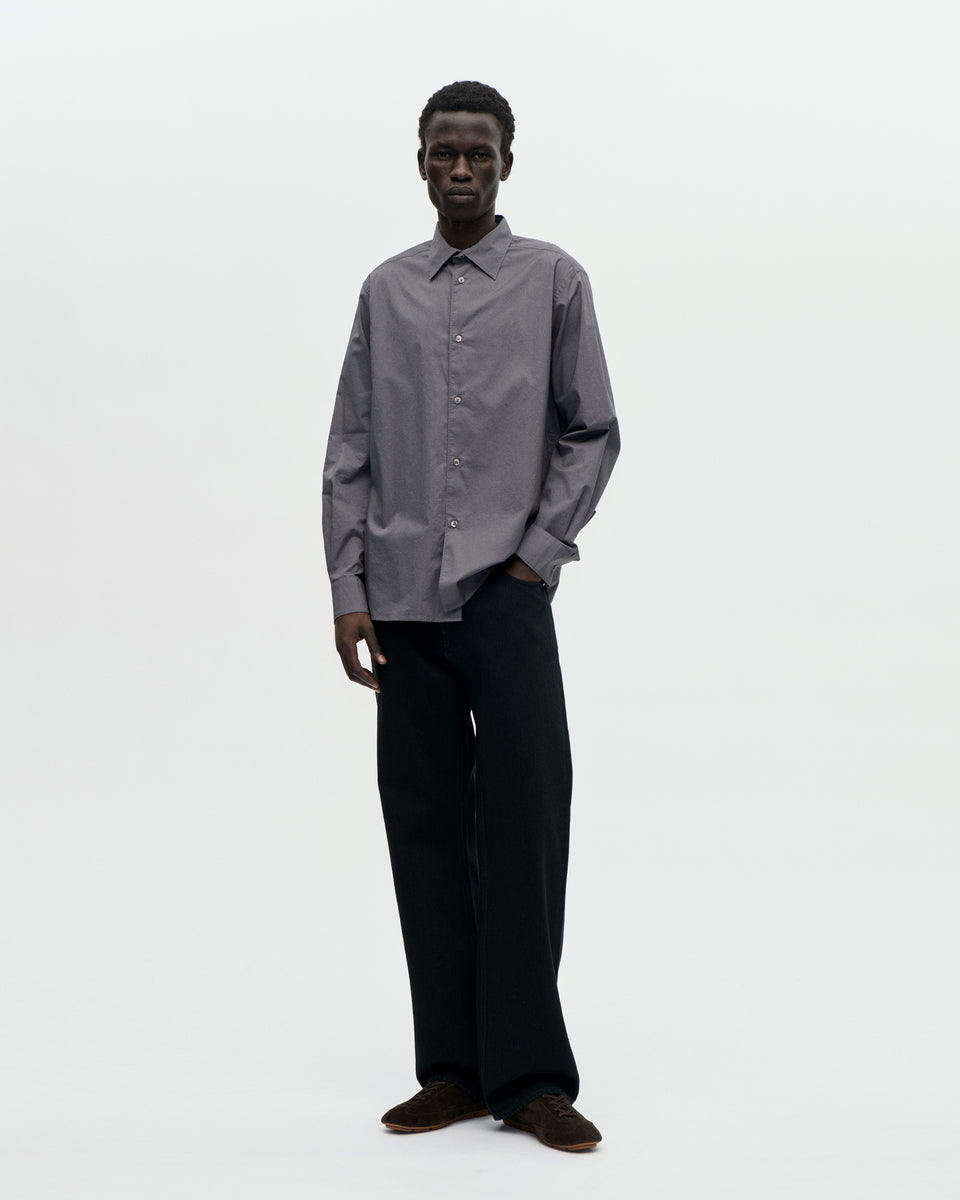 Volume Shirt Wash Cot 008 Charcoal
