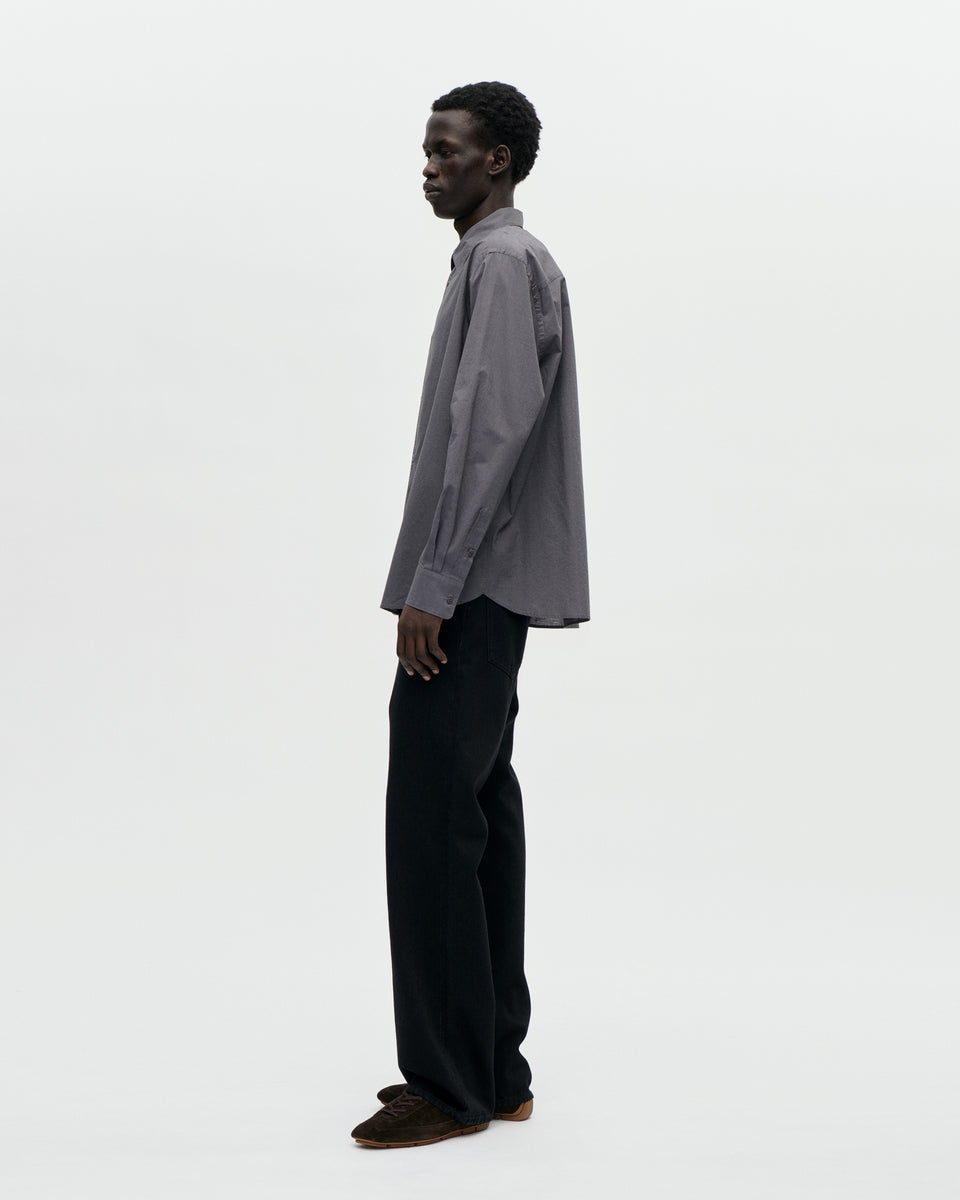 Volume Shirt Wash Cot 008 Charcoal